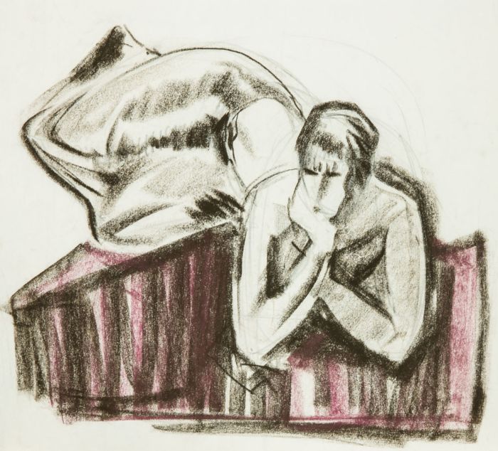 Gilbert Adams - Mid 20th Century Pastel, Nude