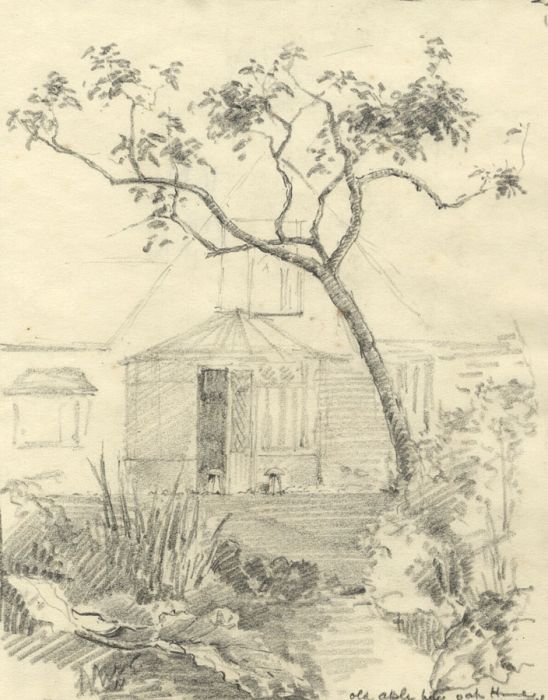 Marcus Adams - Mid 20th Century Graphite Drawing, House