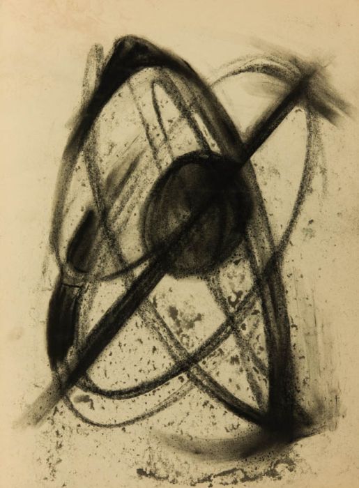 Gilbert Adams - Mid 20th Century Pastel, Planet Orbit