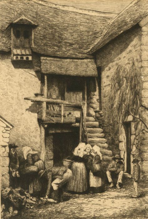 Mortimer L. Menpes (1855-1938) - 1881 Etching, The Sabot Shop
