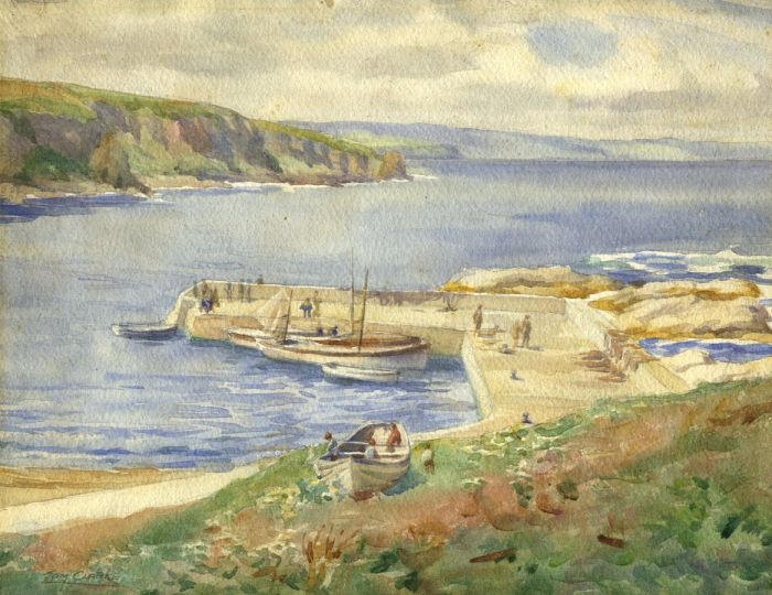 Tom Clarke - Mid 20th Century Watercolour, Harbourside