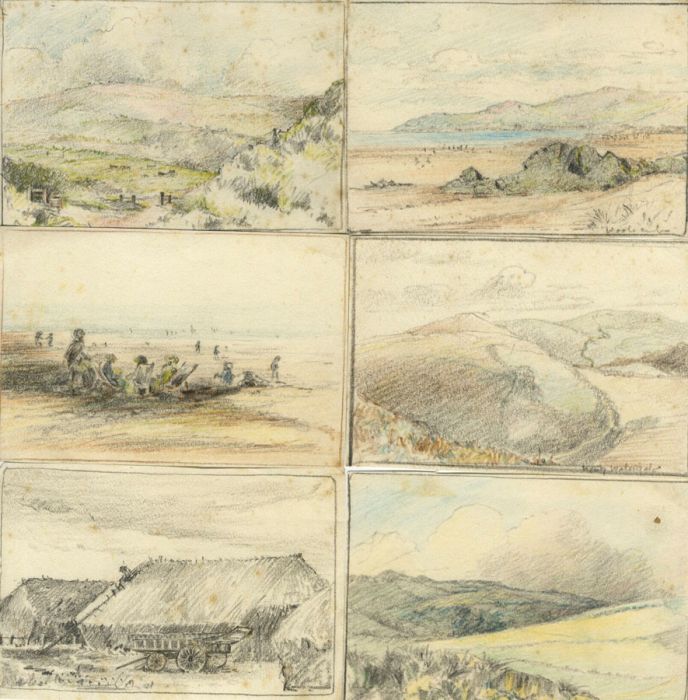 Marcus Adams - Early 20th Century Graphite Drawing, 12 Small Landscapes