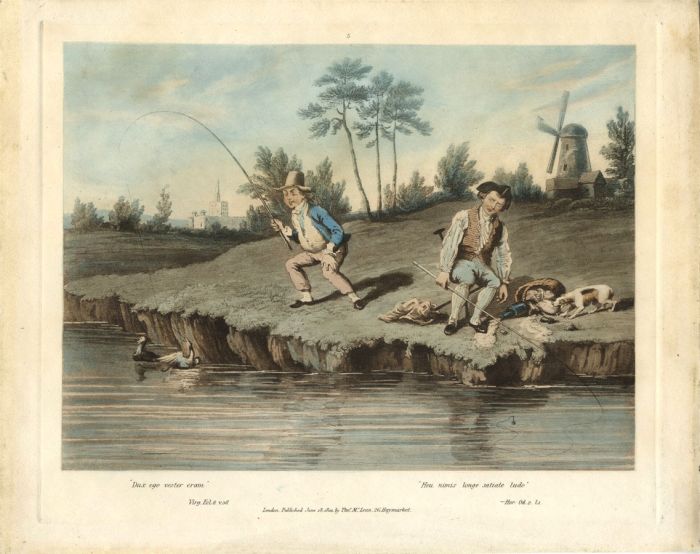 Thomas McLean - 19th Century Aquatint, Set of 6 Angling Prints