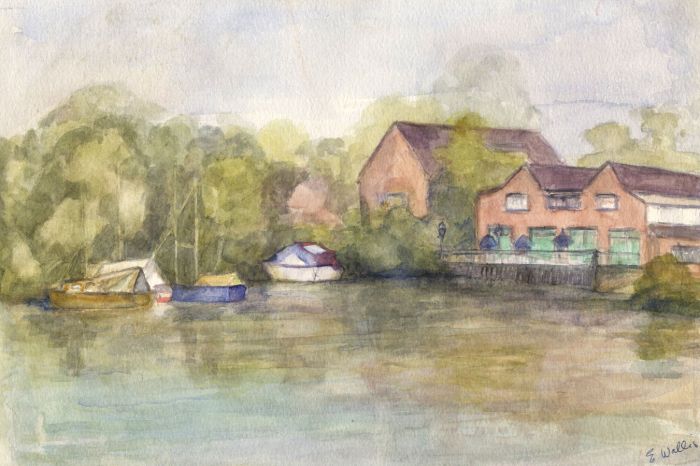 E. Wallis - Contemporary Watercolour, Harbourside