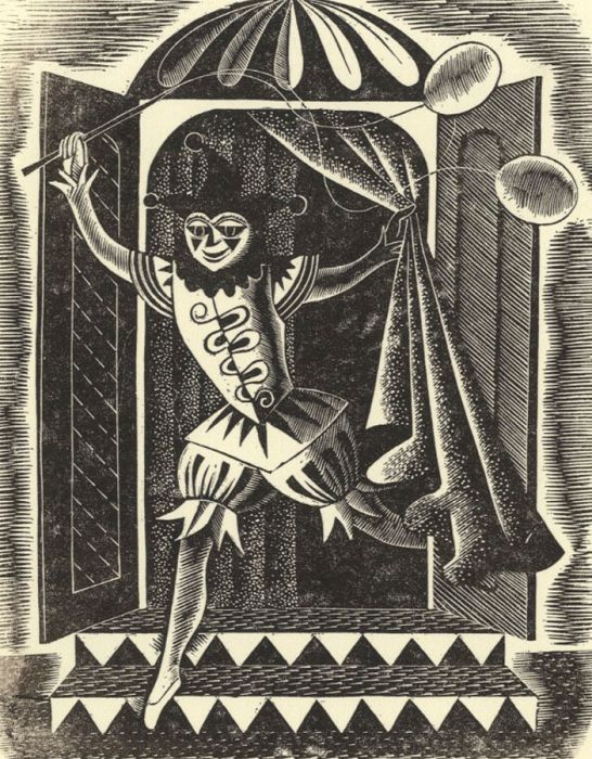 Mid 20th Century Lithograph - Jester