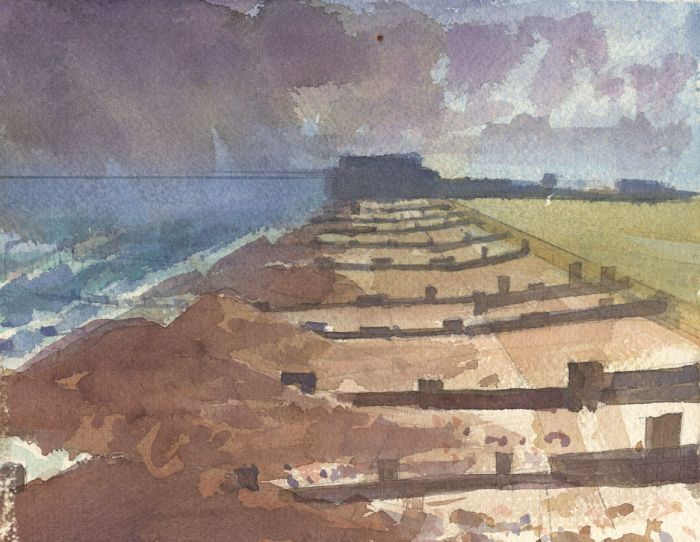 Richard Harding Seddon PRWS - Contemporary Watercolour, Harbour Study
