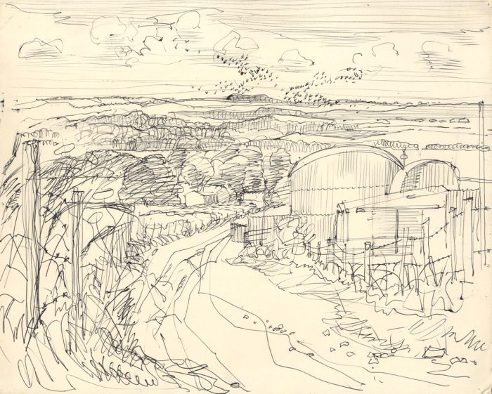 Richard Harding Seddon PRWS - Contemporary Pen and Ink Drawing, Landscape