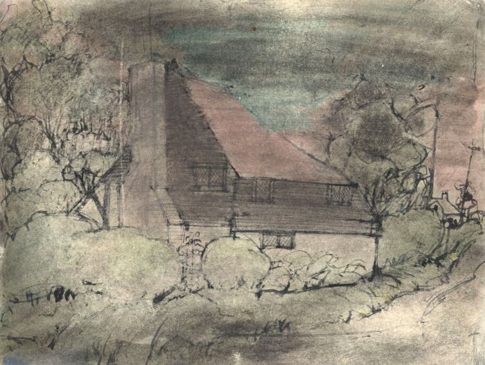 Richard Harding Seddon PRWS - Contemporary Gouache, House