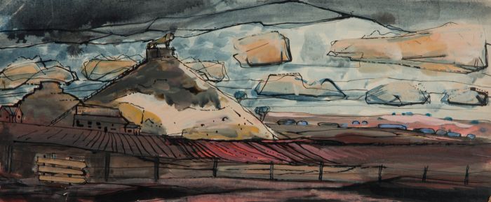 Richard Harding Seddon PRWS - Contemporary Gouache, Waterloo Battlefield