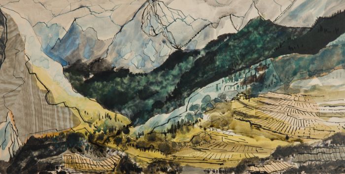 Richard Harding Seddon PRWS - Contemporary Mixed Media, The Matterhorn