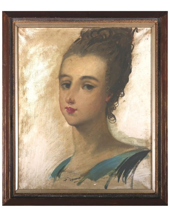 T. O'Donnell  - Mid 20th Century Oil, Portrait of a Lady