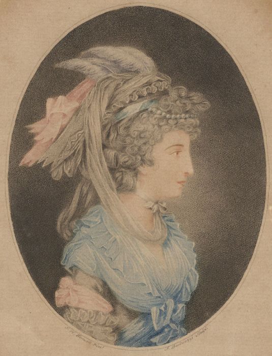 F. Bartolozzi - A Pair of Oval 18th Century Etchings, St. James's Beauty