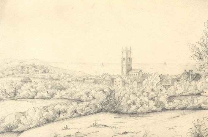 H.S. Clinton - Early 19th Century Graphite Drawing, Cromer, Norfolk