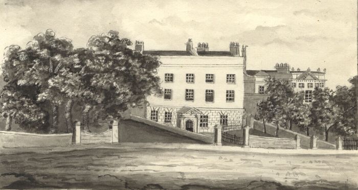 Elizabeth Hill - 1832 Pen and Ink Drawing, Duncan House, Clifton