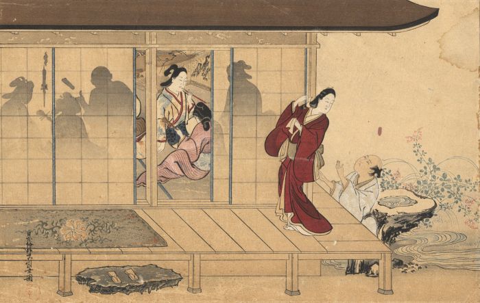 Seiko Miyakawa - Late 19th Century Japanese Woodblock, A Jollification