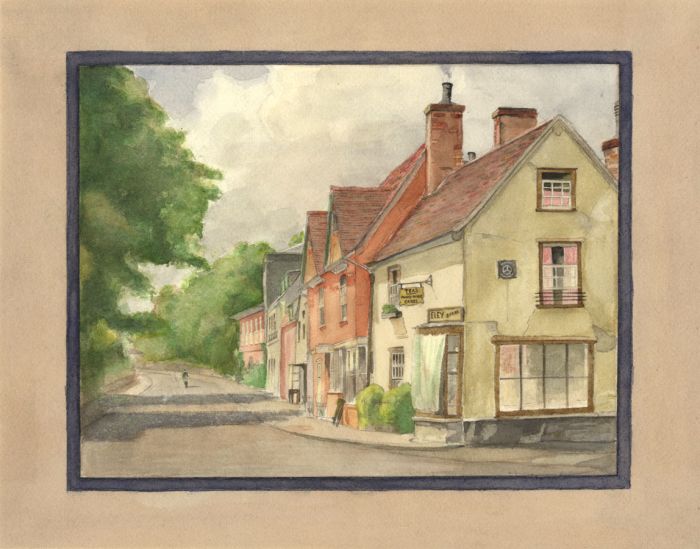 Geoffrey Richard Mortimer - Mid 20th Century Watercolour, Quiet Village Street