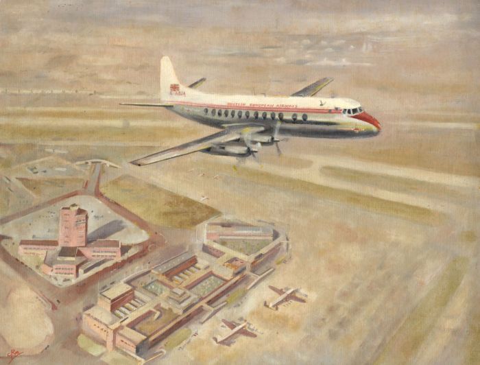 Geoffrey Richard Mortimer - Mid 20th Century Oil, British European Airways