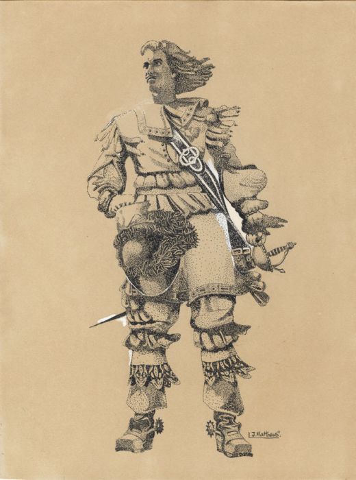 I.J. Matthews - Mid 20th Century Mixed Media, Ready for War