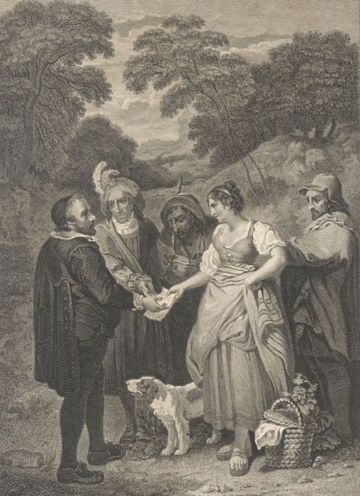 James Neagle - Monochrome 1793 Engraving, Love's Labour Lost