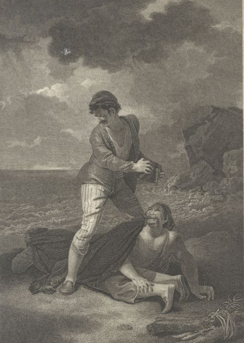 William Wilson - Monochrome 1798 Engraving, Tempest