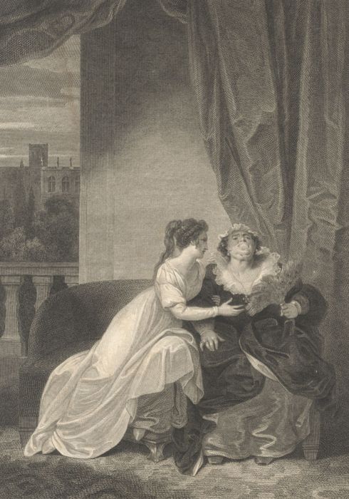 James Parker - Monochrome 1797 Engraving, Romeo and Juliet