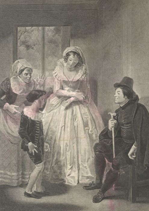 Thomas Holloway - Monochrome 1793 Engraving, Merry Wives of Windsor
