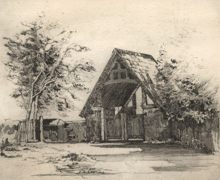 Betty R. Thomas - Early 20th Century Etching, Lych Vale, Porthkerry