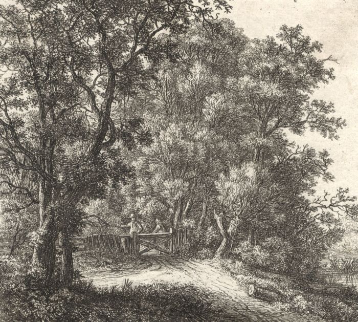 Anthonie Waterloo (1610-1690) - 17th Century Etching, Figure in a Landscape