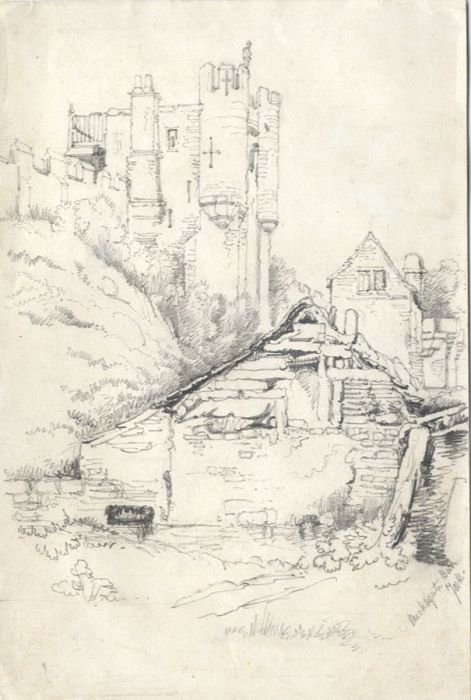 Samuel Gillespie Prout  - Early 19th Century Graphite Drawing, Micklegate York