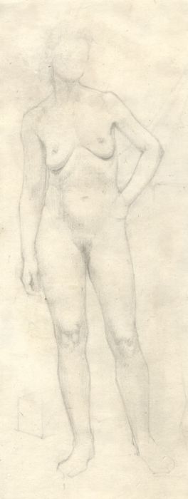 Richard Harding Seddon PRWS - Contemporary Graphite Drawing, Study of a Nude
