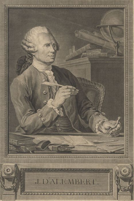 Benoit Louis Henriquez (1732-1806) - 1777 Engraving, J. d'Alembert