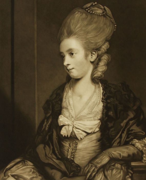 After Sir Joshua Reynolds - 20th Century Mezzotint, Theophila Palmer