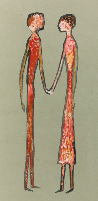 Contemporary Gouache - Couple