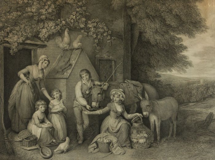 Thomas Burke - 1795 Engraving, Saturday Morning