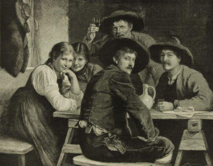 After Bruckmann - 20th Century Wood Engraving, Bellas Artes