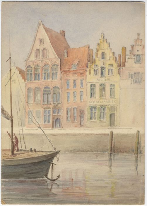 James Allen Shuffrey BWS (1859 - 1939) - 1911 Watercolour, Malines