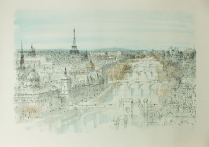Piere Pages - Set of Two Contemporary Digital Print, Views of Paris