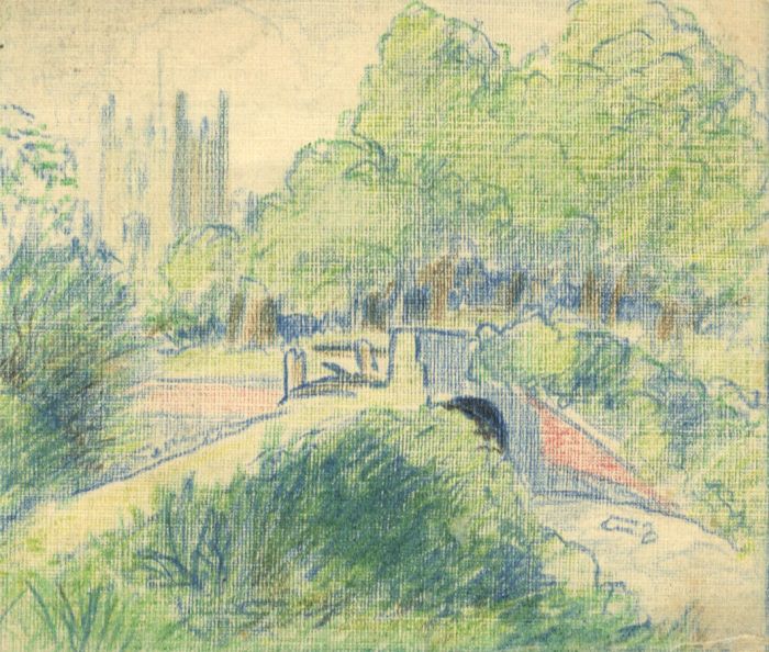English School - Small 19th Century Graphite Drawing, Landscape Studies