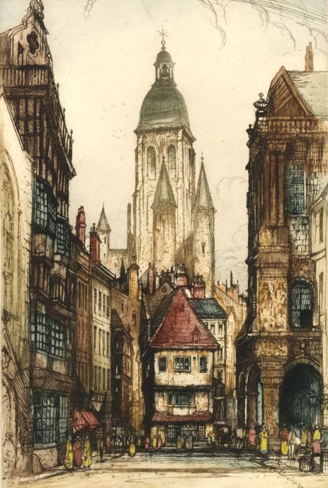 Early 20th Century Etching - Church View