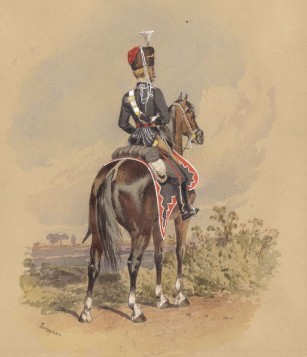 Very Fine Mid 19th Century Watercolour - 1st Leib Hussars