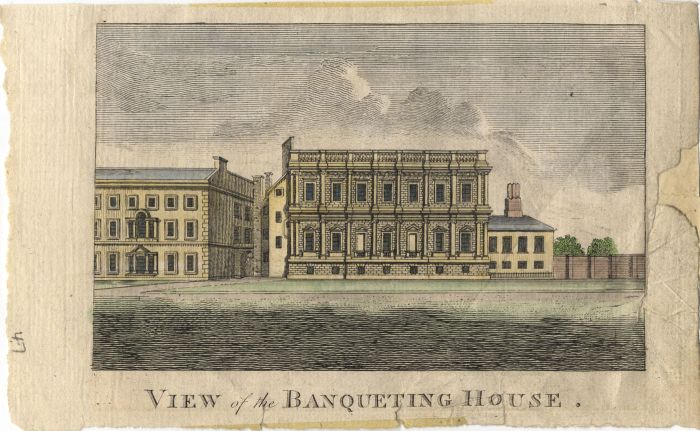 19th Century Engraving - View of the Banqueting House
