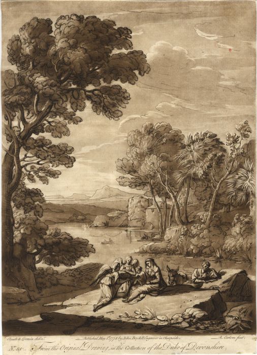 Richard Earlom after Claude Lorrain  - 19th Century Etching, Landscape, No. 88
