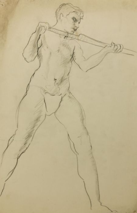 Elinor Bellingham-Smith - Early 20th Century Graphite Drawing, Nude Study