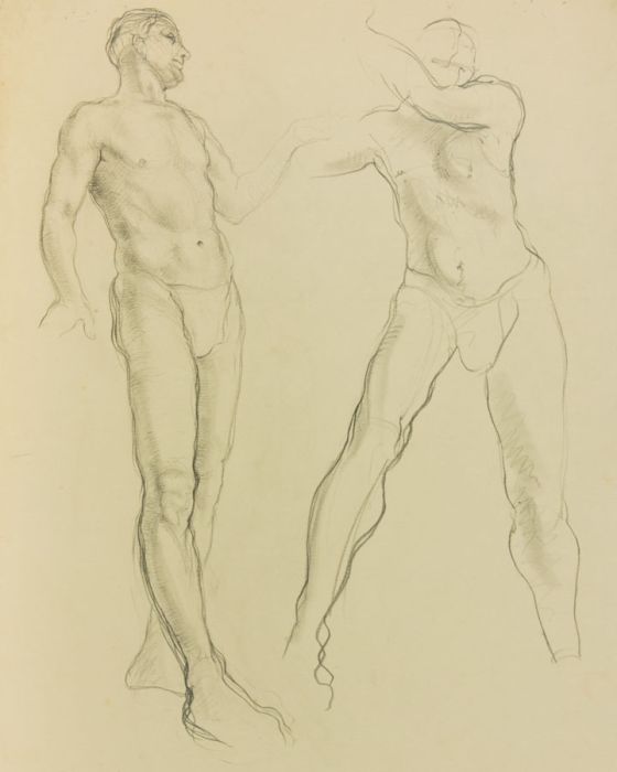 Elinor Bellingham-Smith - Early 20th Century Graphite Drawing, Nude Studies