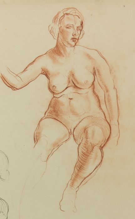 Elinor Bellingham-Smith - Early 20th Century Sanguine, Nude