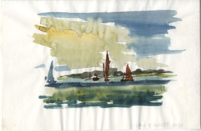 Sydney Vale FRSA - Mid 20th Century Watercolour, Coastal Landscape