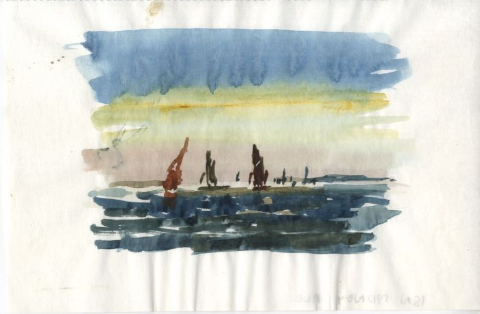 Sydney Vale FRSA - Mid 20th Century Watercolour, Ships at Sea