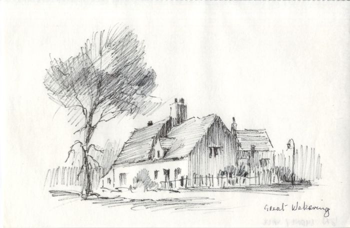 Sydney Vale FRSA - Mid 20th Century Pen and Ink Drawing, Great Wakering