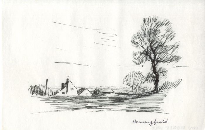 Sydney Vale FRSA - Mid 20th Century Pen and Ink Drawing, Hanningfield