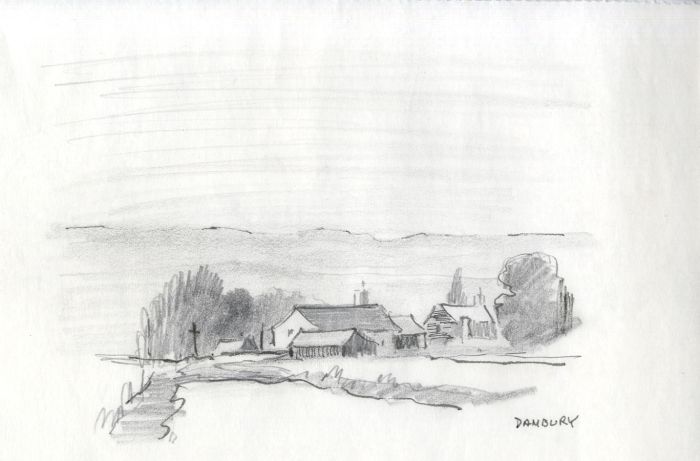 Sydney Vale FRSA - Set of 4 Mid 20th Century Pen and Ink Drawings, Danbury